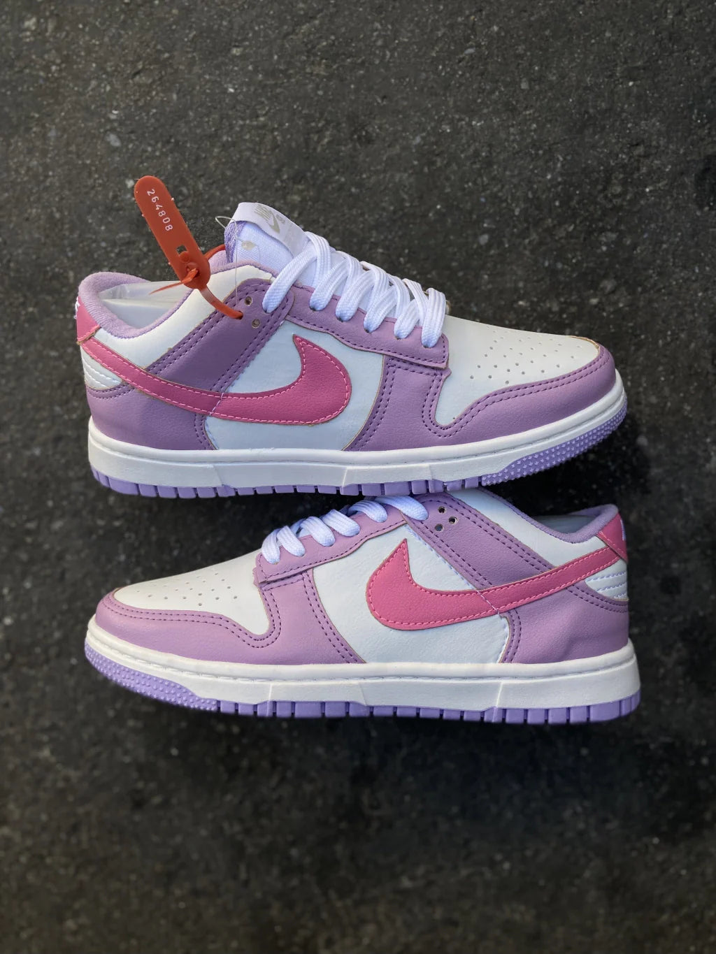 Tênis Nike Dunk Low "Rosa e Branco"